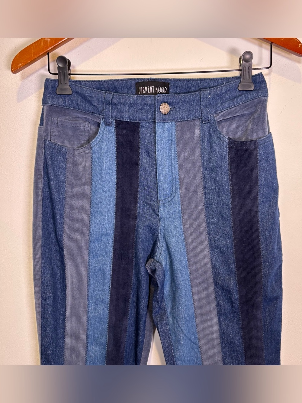 Current Mood The Peace Train Flare Jeans by Dolls Kill - Picture 3 of 8